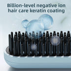Cordless LCD Hair Straightening Comb with Negative Ion Technology