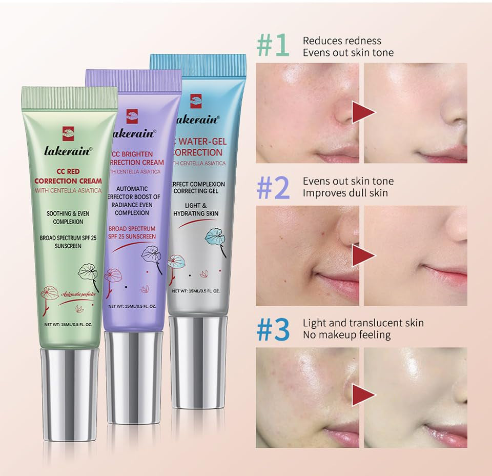Color Correcting Cream with SPF 25 Even Skin Tone Makeup and Skin Care