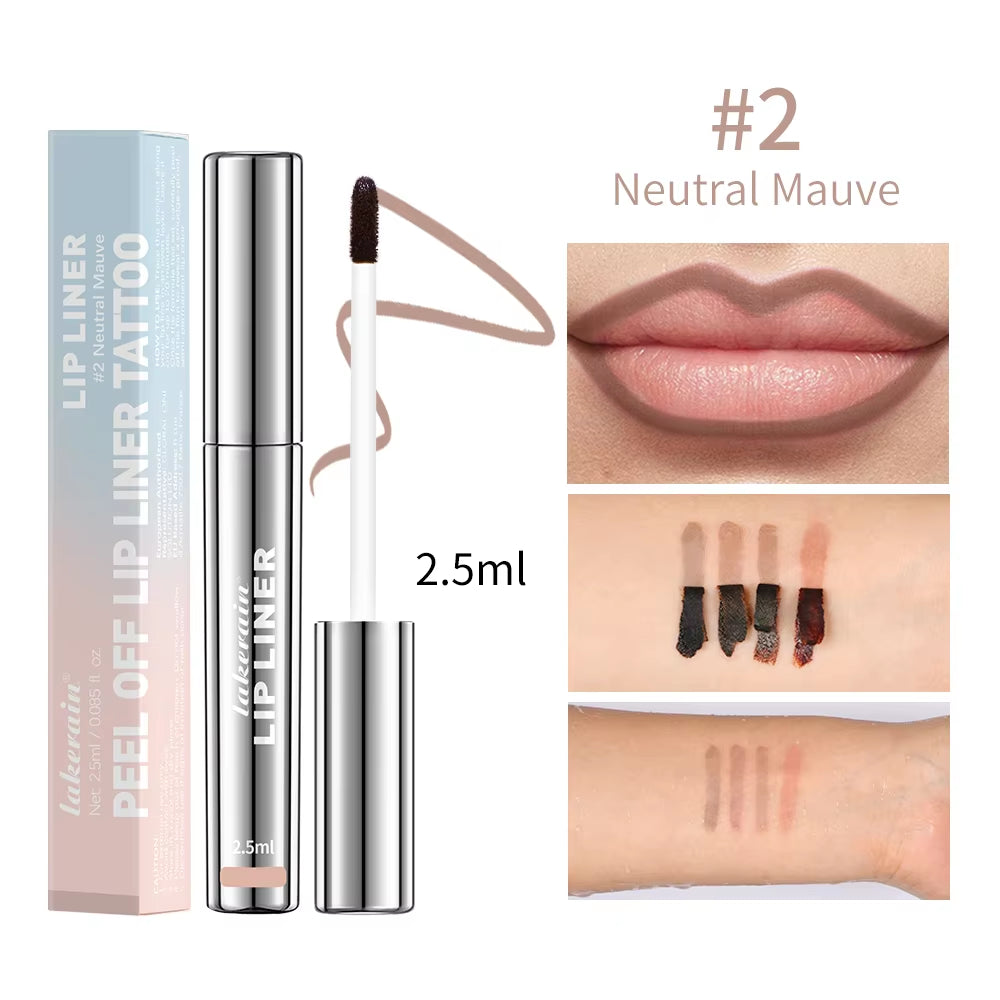 4 Colors Peel off Lip Liner Waterproof Long Lasting Lipliner Pencil Moisturising Lips Gloss Tattoo Lipgloss Lipsticks
