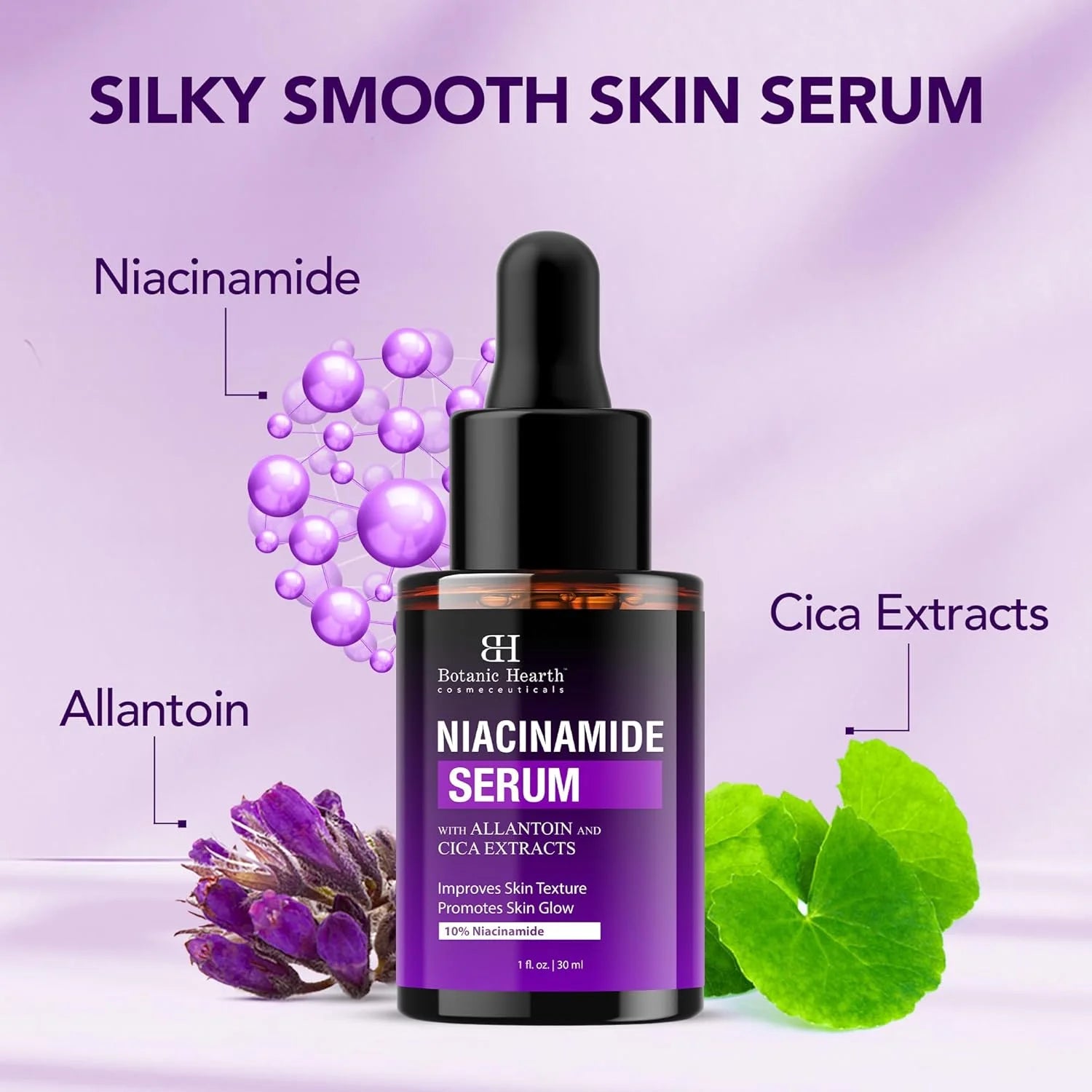 10% Niacinamide Face Serum with Allantoin, Zinc PCA, Cica & Hyaluronic Acid