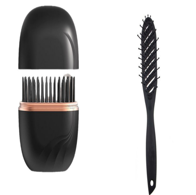 Cordless Hair Straightener Brush 3 Temp Adjustable Fast Heating Electric Hot Brush Hair Straightening Styling Detangling Comb