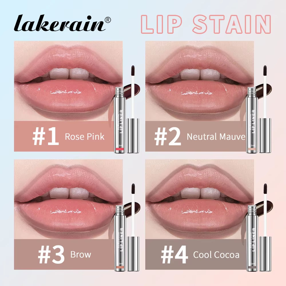 4Colors Lip Liner Tattoo Matte Peel off Enhance Lips Lip Liner Waterproof Long Lasting Moisturizing Lips Gloss Tattoo