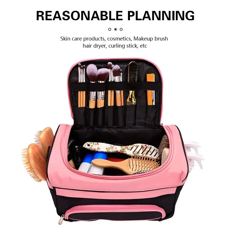 Portable Makeup Bag Salon Nail Tattoo Waterproof Storage Case Beauty Cosmetic Organiser Professional Hairstylist  Bag