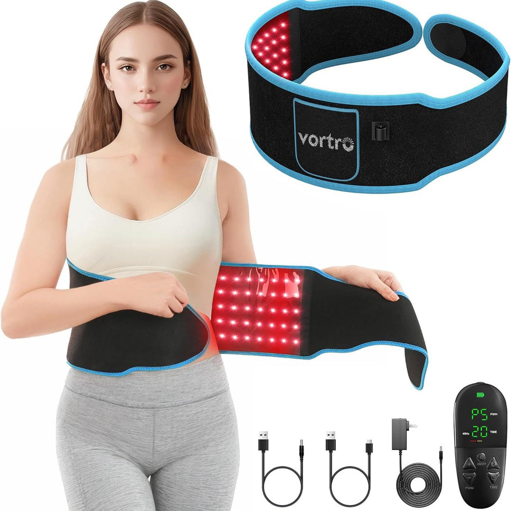 Red Light Therapy Heating Belt – Infrared Heat & Adjustable Pulse Modes
