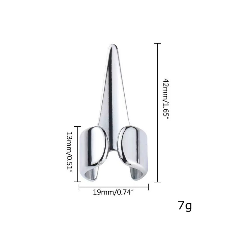 3Cm Pro Hair Parting & Hair Extension Sectioning Rings Steel Finger Braiding Hair Pick Tools for Durable Dreadlocks Wig