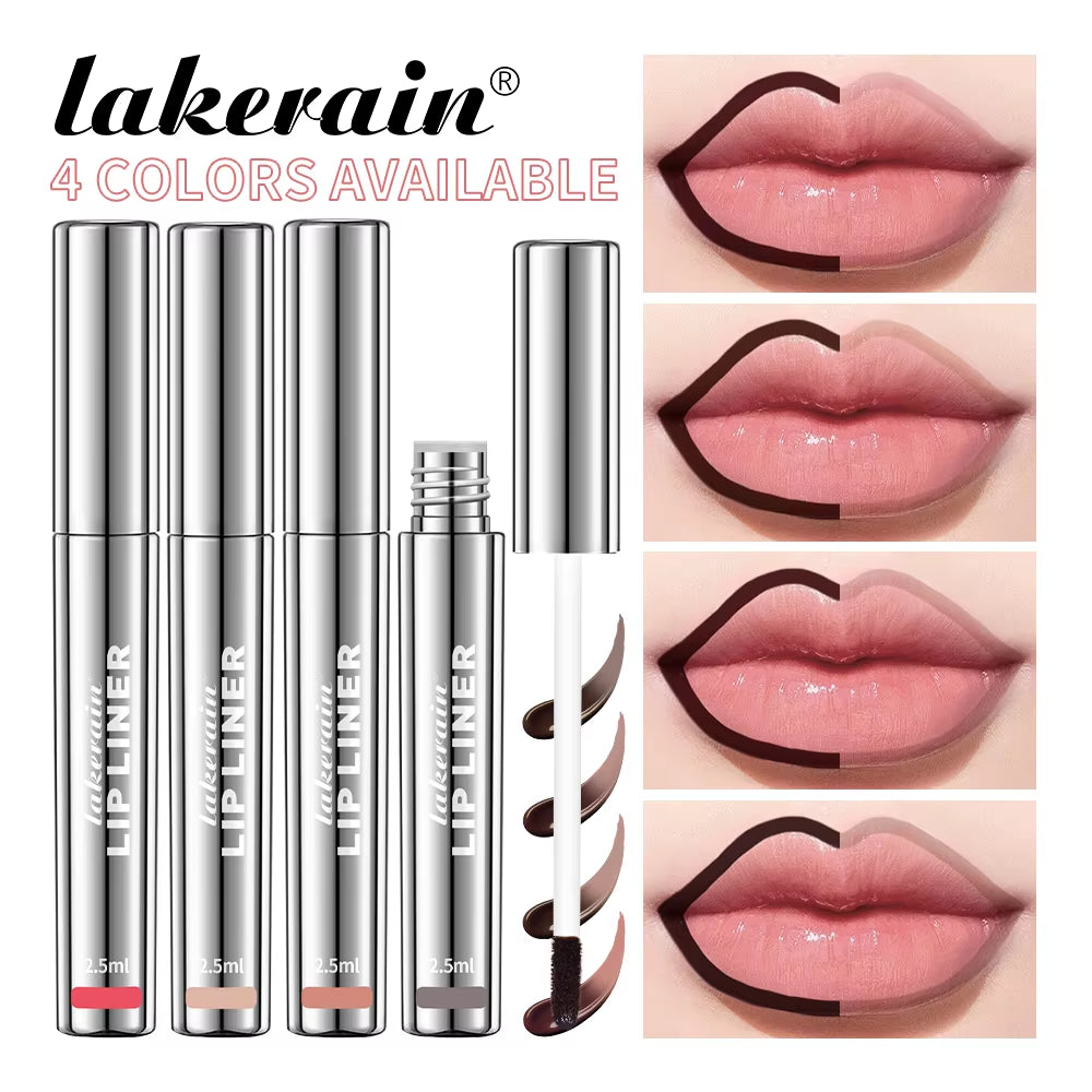4Colors Lip Liner Tattoo Matte Peel off Enhance Lips Lip Liner Waterproof Long Lasting Moisturizing Lips Gloss Tattoo