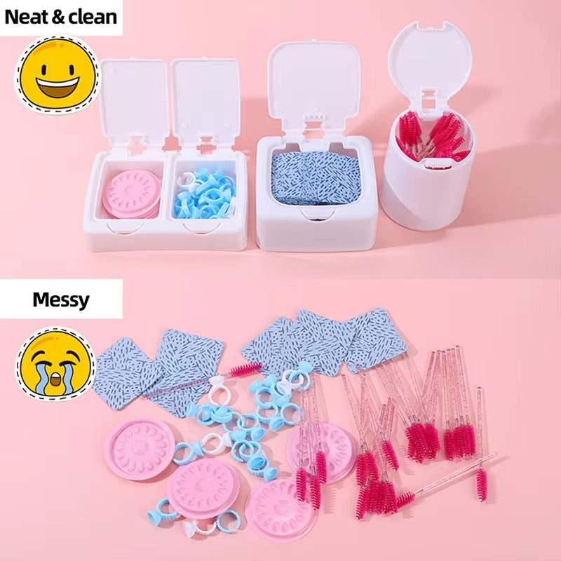 1/3Pcs Lash Extension Tool Storage Box Eyelash Extension Supplies Empty Storage Case Lashes Accessories Organizer Makeup Tools