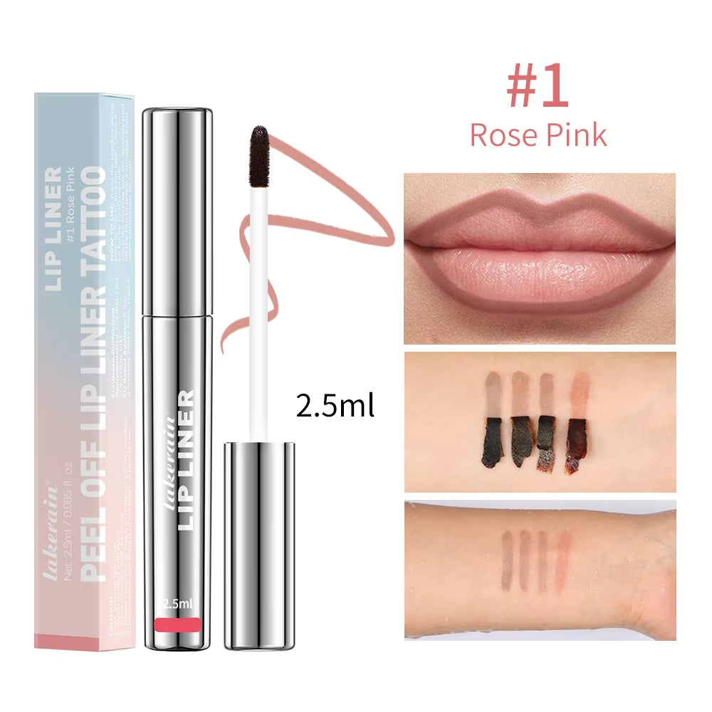 4 Colors Peel off Lip Liner Waterproof Long Lasting Lipliner Pencil Moisturising Lips Gloss Tattoo Lipgloss Lipsticks