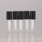 52Pcs Empty Black 0.8Ml Mini Lip Gloss Tubes Sample Size Lipgloss Containers for Sample Sack Lip Oil DIY
