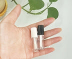 52Pcs Empty Black 0.8Ml Mini Lip Gloss Tubes Sample Size Lipgloss Containers for Sample Sack Lip Oil DIY