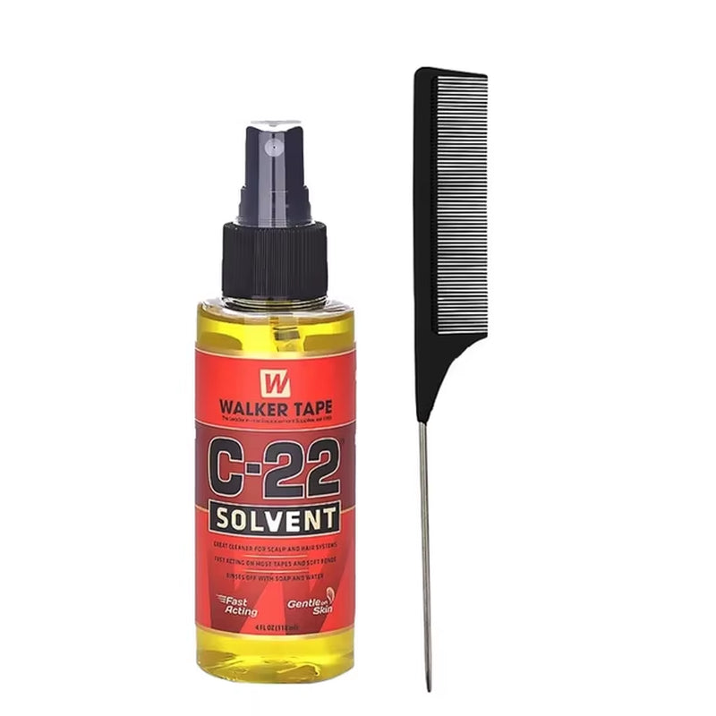 C-22 Adhesive Solvent Remover Spray for Lace Wigs Walker Tape Double Sided Adhesive Tape Extension Remover Spray 4OZ