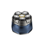 6-Head Magnetic Electric Head Shaver – Rotating Waterproof Bald Shaver with 120-Minute Rechargeable Battery