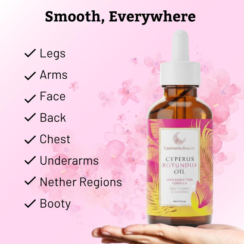 Cyperus Rotundus Hair Reduction Oil – Natural Moisturizing & Soothing Essence (60ml)