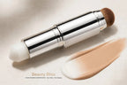 Color-Changing Foundation Stick – 2-in-1 with Built-In Brush | Tone-Adapting, Buildable Coverage, Natural Matte, 13g
