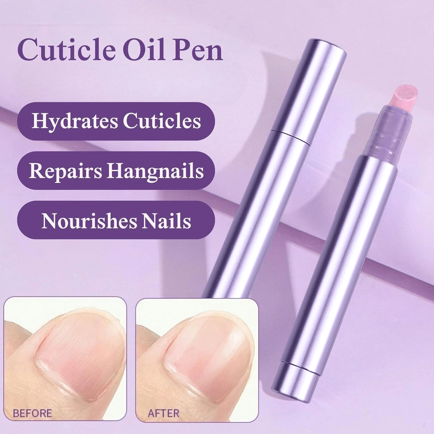 All-in-One Nail Rescue Pen: Repair, Hydrate, & Shine Treatment