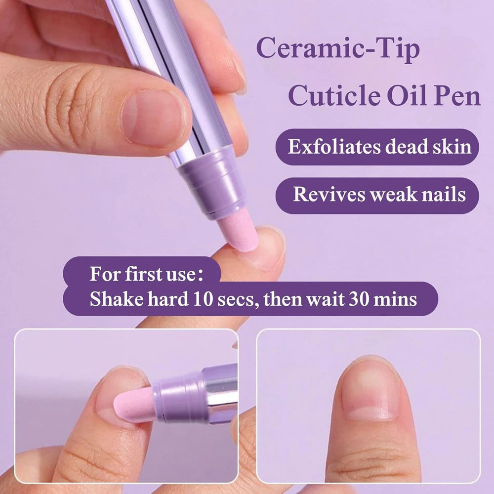 All-in-One Nail Rescue Pen: Repair, Hydrate, & Shine Treatment