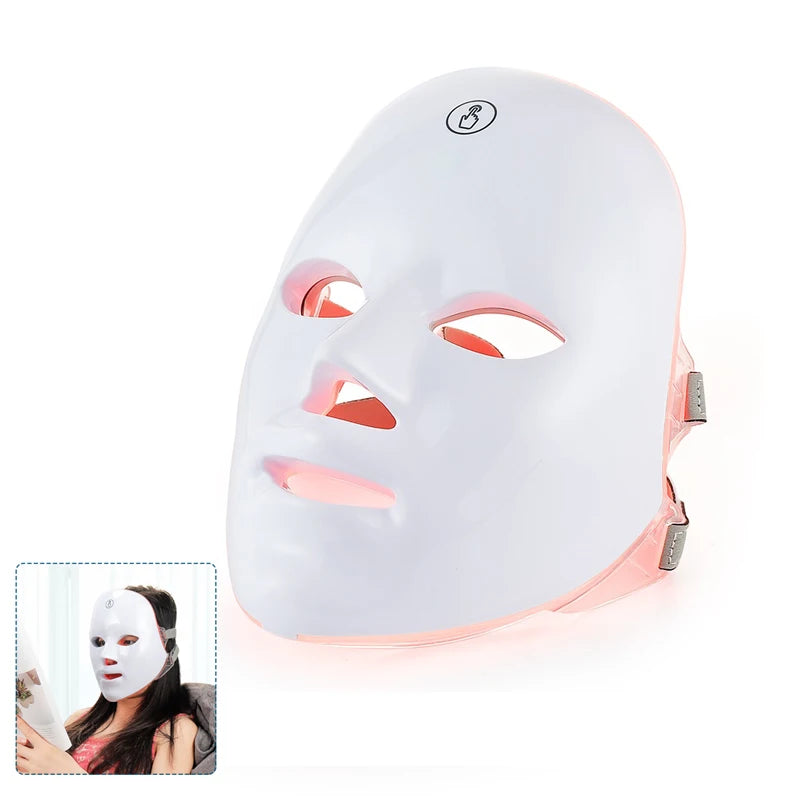 7-Color LED Light Therapy Face Mask - Wireless Anti-Aging Device