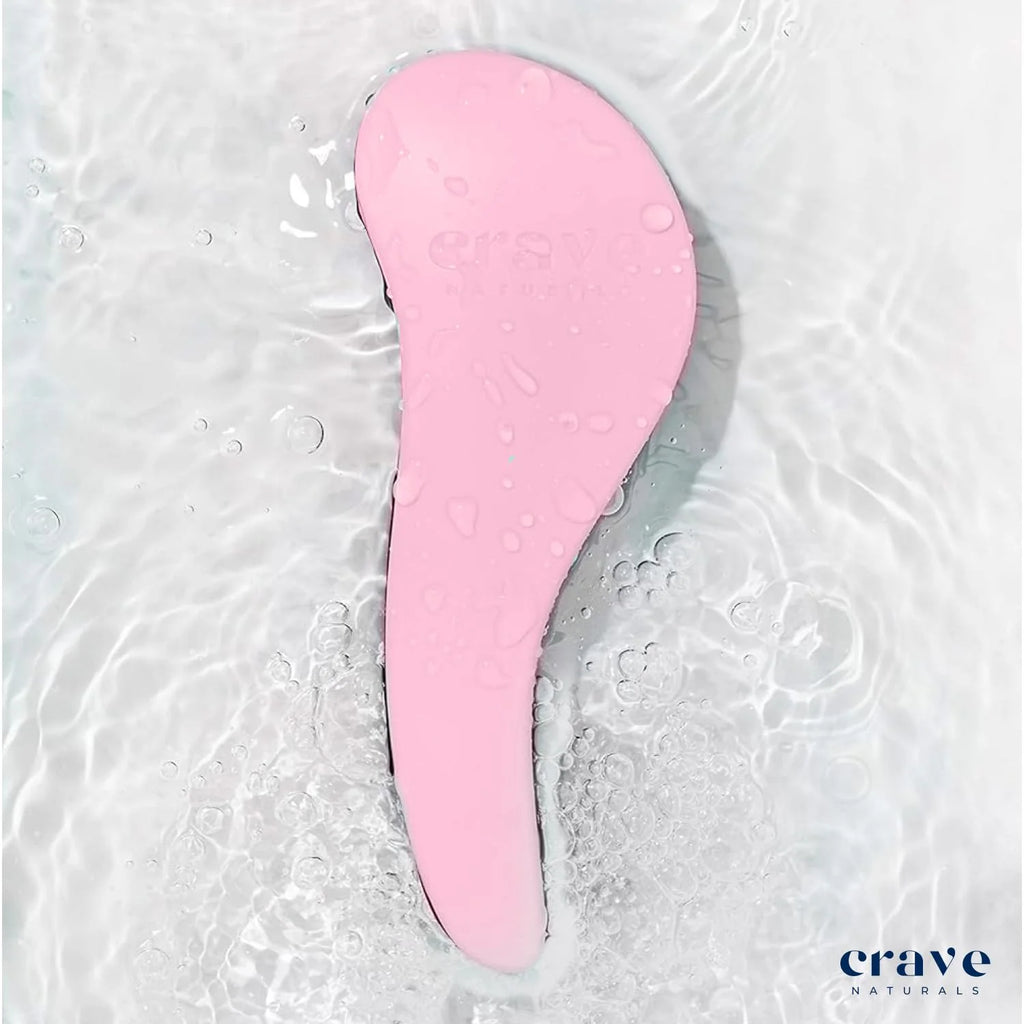 Glide Thru Detangling Brush for Natural, Curly, Straight, Wet or Dry Hair - Gentle Detangler Brush Styling Tool for , Kids, Toddlers and Little Girls - 7.5 X 3 In, Pink