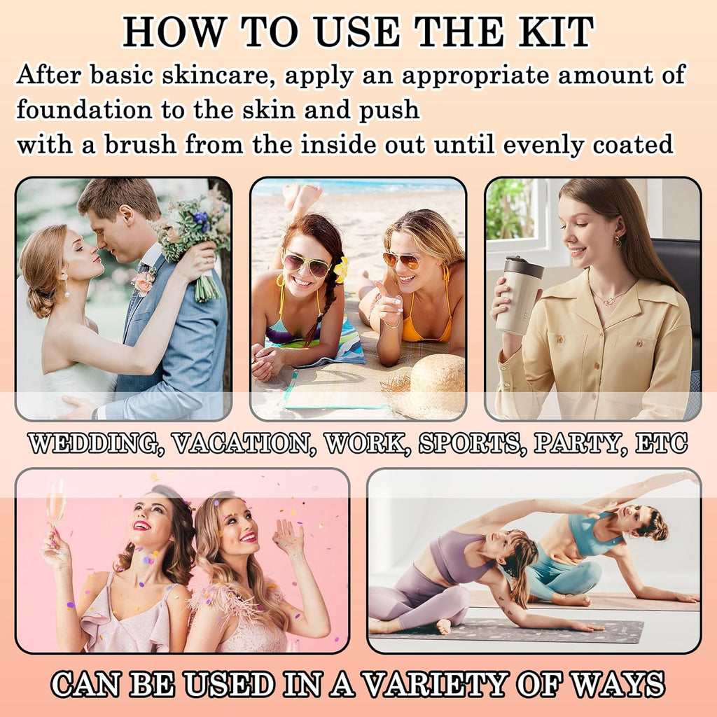 2PCS Full Coverage Concealer Foundation Set