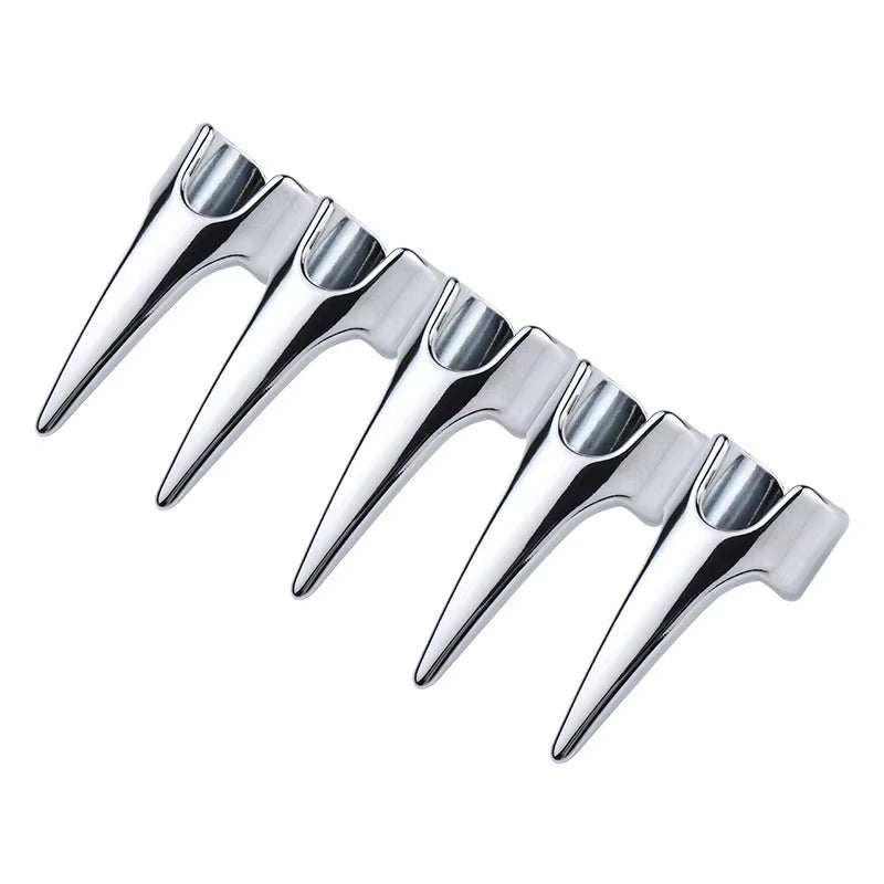 3Cm Pro Hair Parting & Hair Extension Sectioning Rings Steel Finger Braiding Hair Pick Tools for Durable Dreadlocks Wig