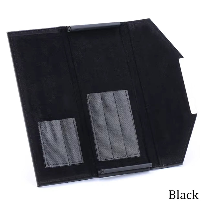 Tweezers Storage Leather Bag Eyelashes Extension Tweezers Storage Box Portable Organizer Case Lashes Accessories Makeup Tools