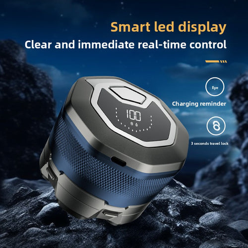 6-Head Magnetic Electric Head Shaver – Rotating Waterproof Bald Shaver with 120-Minute Rechargeable Battery