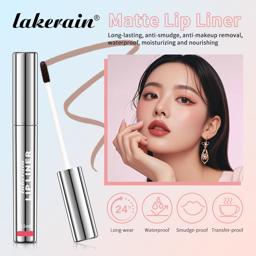 4Colors Lip Liner Tattoo Matte Peel off Enhance Lips Lip Liner Waterproof Long Lasting Moisturizing Lips Gloss Tattoo