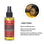 C-22 Adhesive Solvent Remover Spray for Lace Wigs Walker Tape Double Sided Adhesive Tape Extension Remover Spray 4OZ