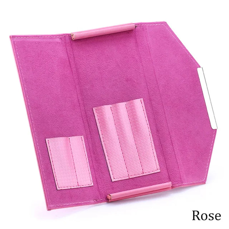 Tweezers Storage Leather Bag Eyelashes Extension Tweezers Storage Box Portable Organizer Case Lashes Accessories Makeup Tools