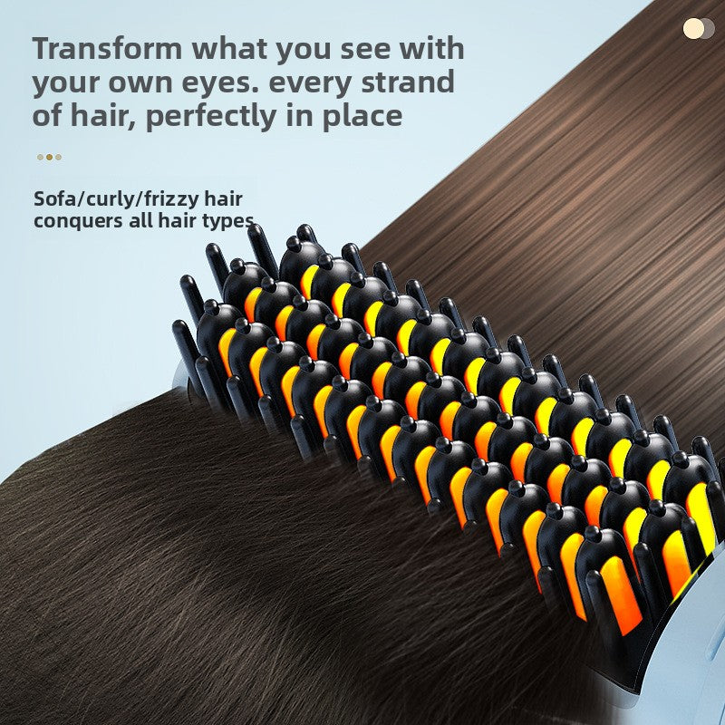 Cordless LCD Hair Straightening Comb with Negative Ion Technology