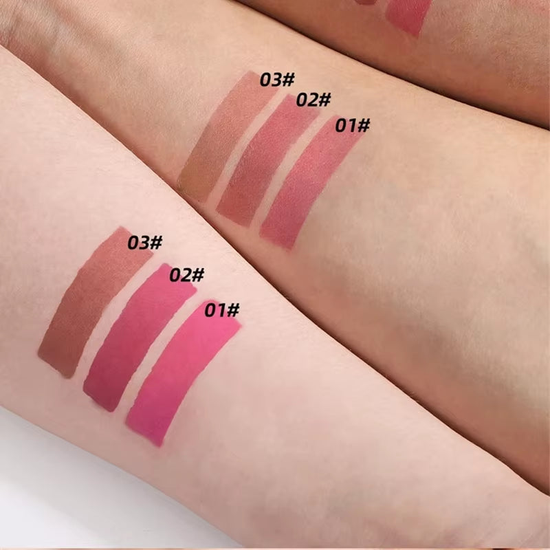 3 Colors Peel off Lip Liner Highly Pigmented Matte Lip Liner Tattoo Long Lasting Waterproof Lipliner Pencil Non-Stick Lips Gloss