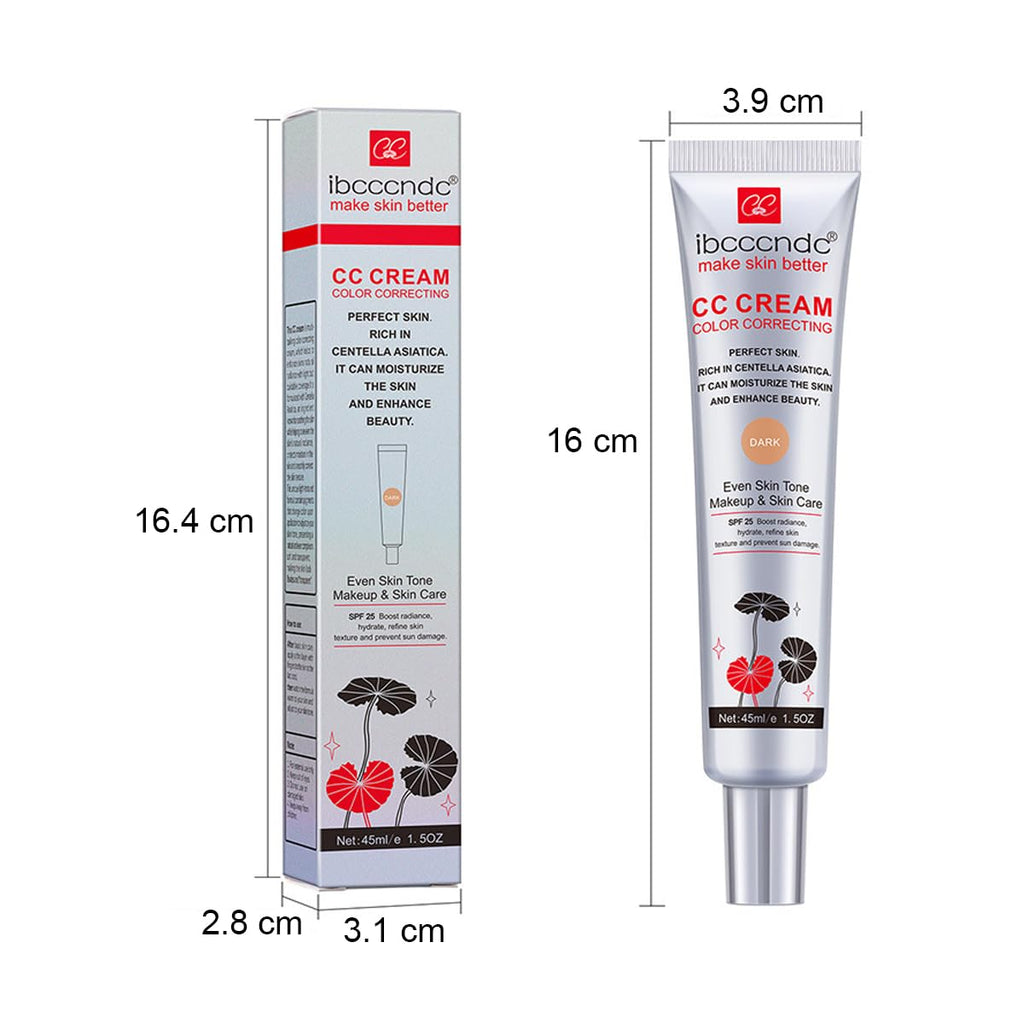 Color Correcting CC Cream with SPF 25,Full-Coverage Foundation