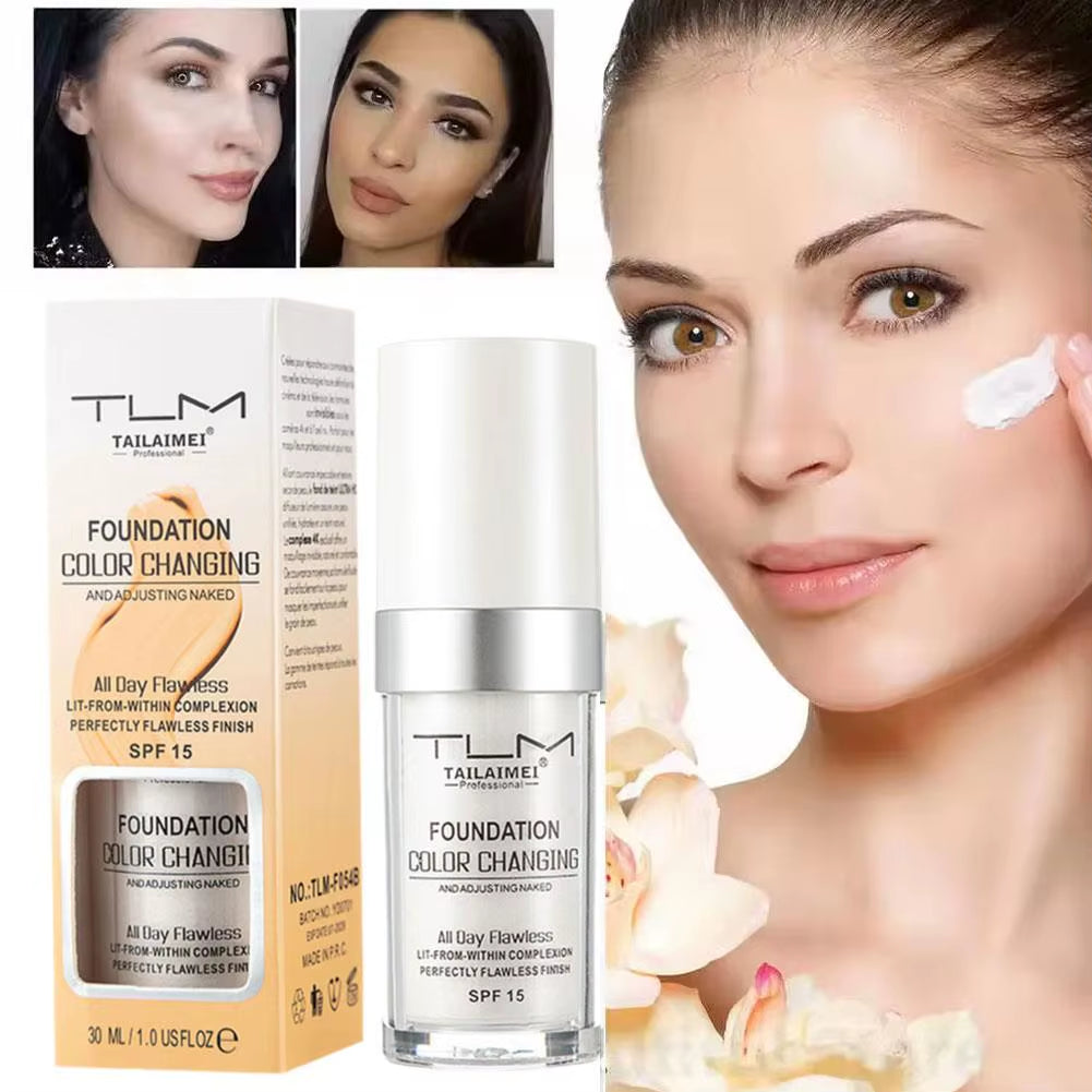 Foundation Color Changing Makeup Base Nude Face 30Ml