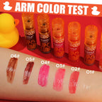 6 Colors Duck Lip Plumper Gloss, Glitter Shine Primer Lip Tint Korean Clear Plumping Lip Gloss, High Pigment No Sticky Sexy Lip Gloss, Lip Plumper Gloss Make Lips Fuller