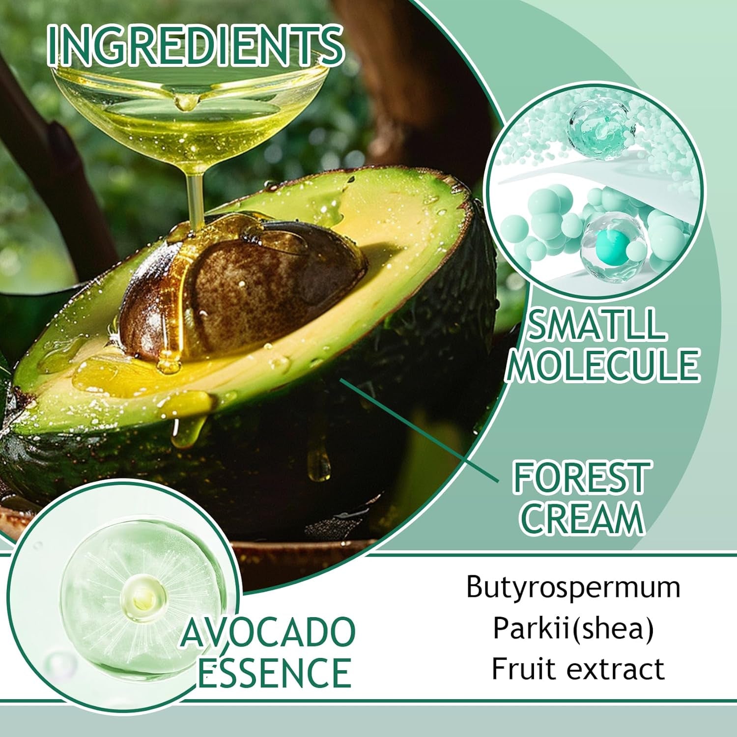 Avocado Skin Care Set,Facial Kit with Facial Cleanser,Toner,Eye Cream,Face Serum,Facial Serum,Face Cream,Lotion & 3PCS Face , Skincare Kit for Women (9PCS)