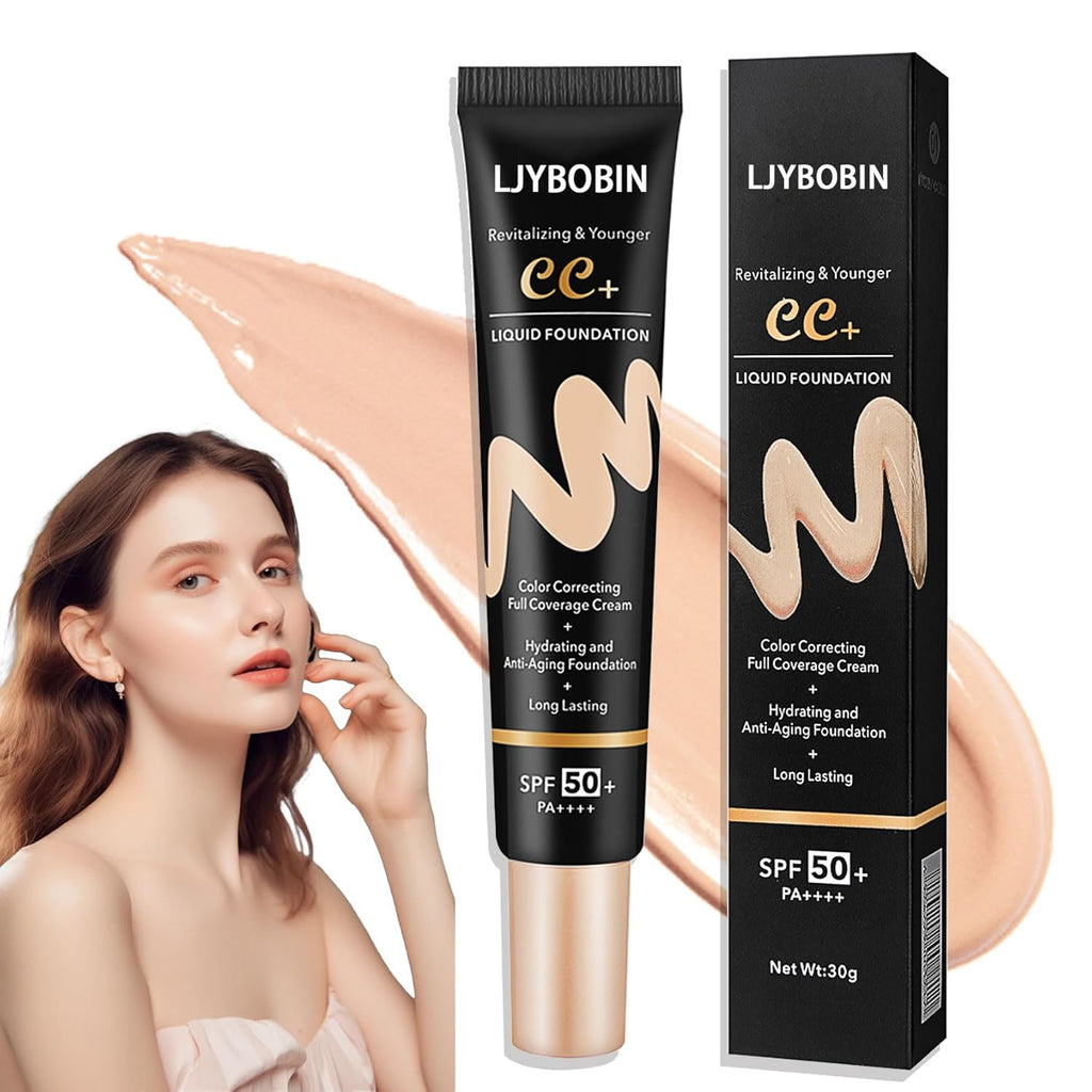 Hydrating CC Cream with SPF 50+ Pa++++ for Men & Women (Natural）