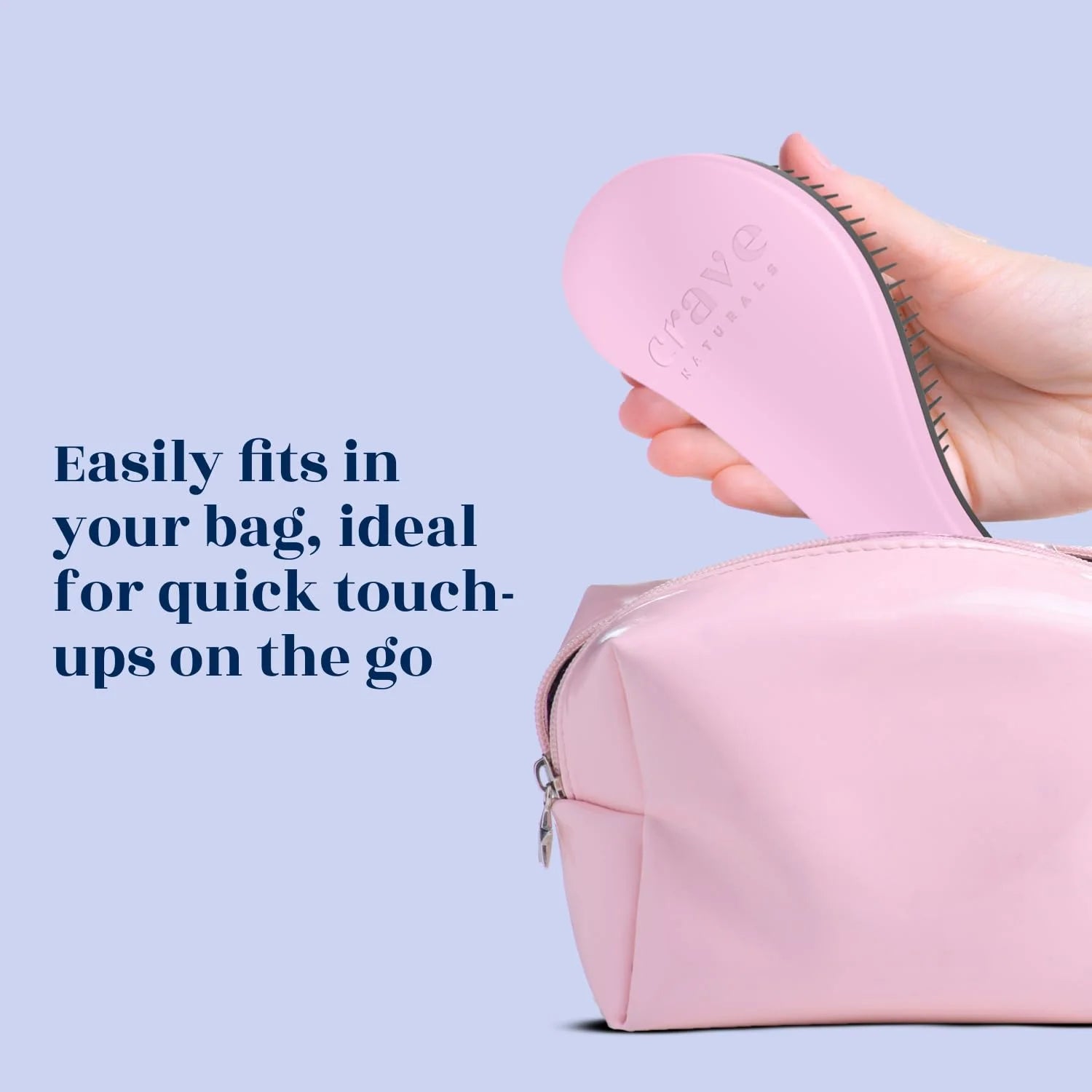 Glide Thru Detangling Brush for Natural, Curly, Straight, Wet or Dry Hair - Gentle Detangler Brush Styling Tool for , Kids, Toddlers and Little Girls - 7.5 X 3 In, Pink