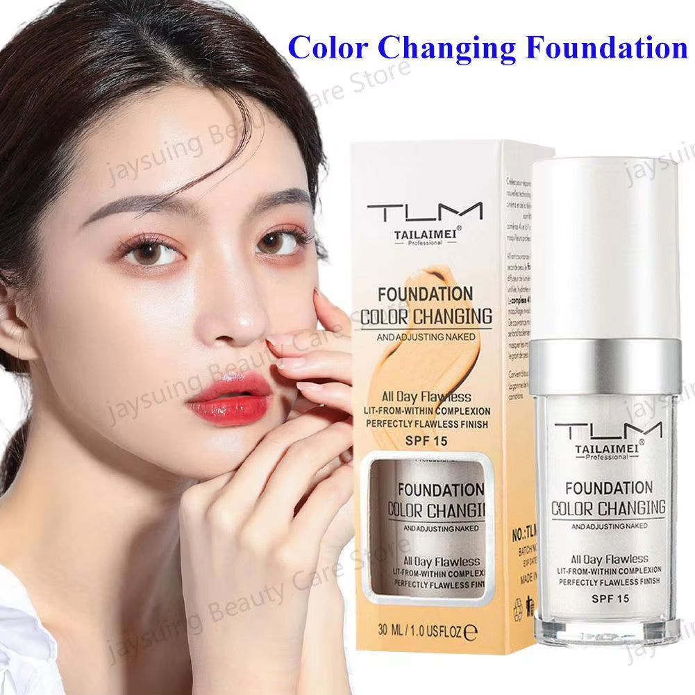 Foundation Color Changing Makeup Base Nude Face 30Ml